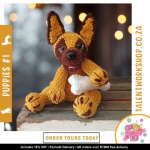 Handmade Amigurumi Crochet Puppy Shepard